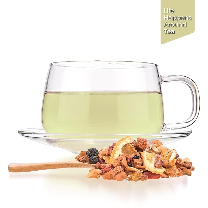 Tealyra - Superfruit Mango - Fruity Herbal Loose Leaf Tea - Goji Berries - Pineapple - Pomegranate - Hot or Iced Drink- Vitamin-Antioxidant-Rich - No Caffeine - 224g (8-ounce)