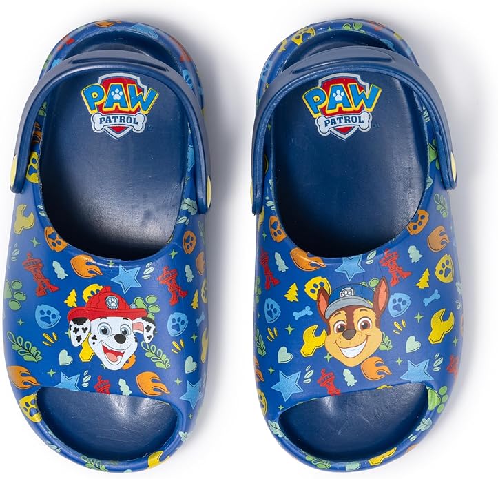 Paw Patrol Water Shoes for Toddlers - Marshall Clogs for Kids - True Sizing, Durable, Lightweight & Breathable Design Featuring Marshall from