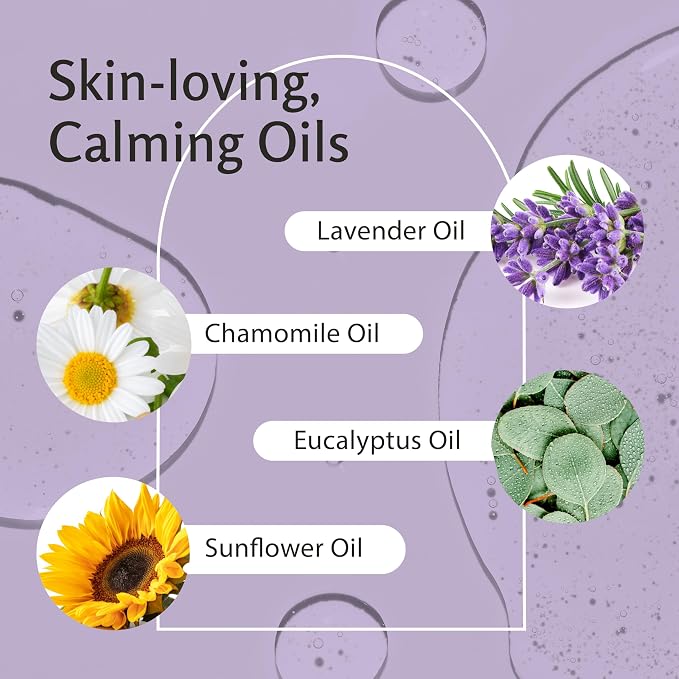 Lavender Sensual Massage Oil with Collagen and Stem Cells, Skin Tightening Therapy for Bum, Thighs, and Belly, Fast-Absorbing Cellulite Oil, 8 fl oz by M3 (Pack of 2)