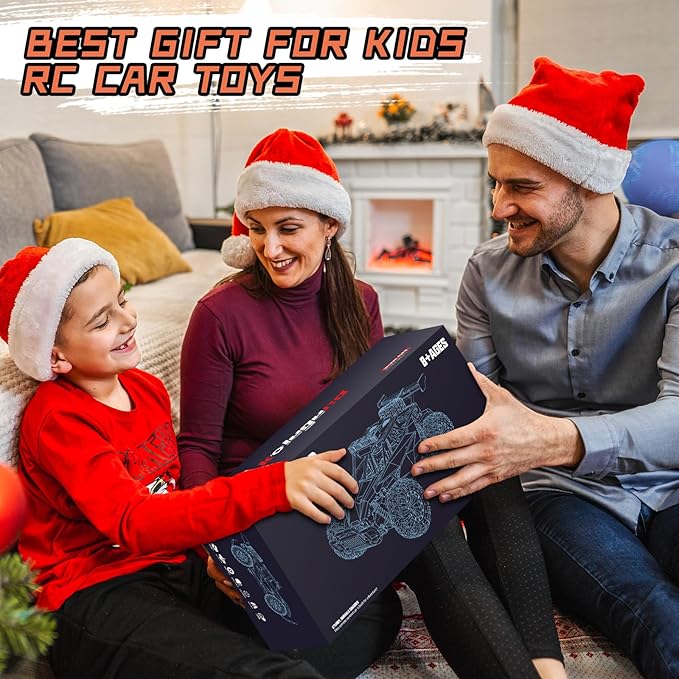 kolegend Remote Control Car for Boys, 2.4GZh RC Cars, 1:12 Monster RC Truck Off Road with LED Headlight and Rechargeable Battery Gifts for Adults Boys 8-12