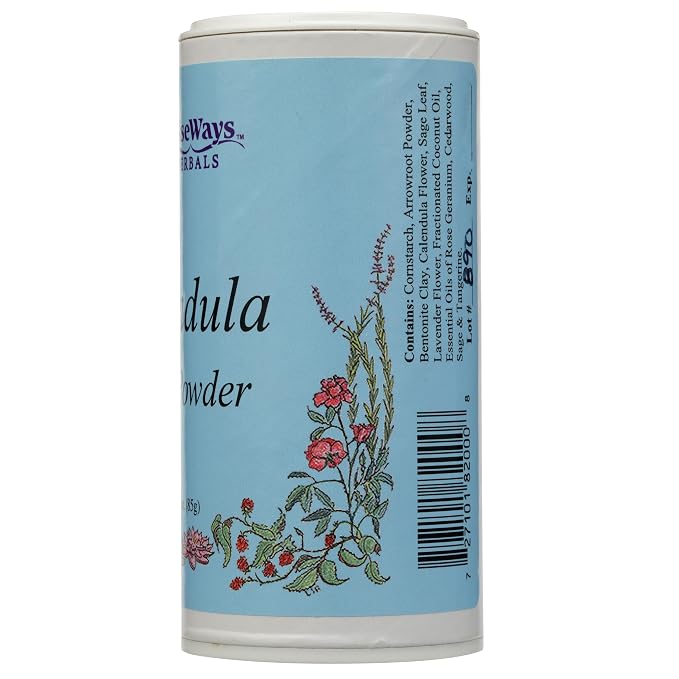 Wise Ways Herbals, Body Powder Calendula, 3 Ounce