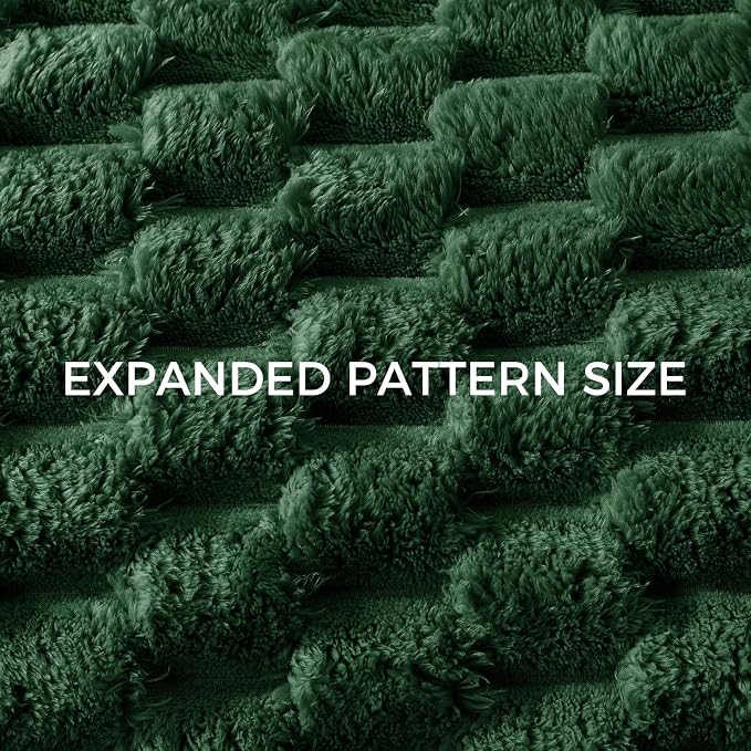 Whale Flotilla Soft 3D Fleece Throw Blanket for Couch & Bed, Emerald Green | Super Cozy Lightweight Plush Fluffy Throw, Luxury Decorative All‑Season Couch Cover Blanket for Sofa & Office Chair, 50"x60"