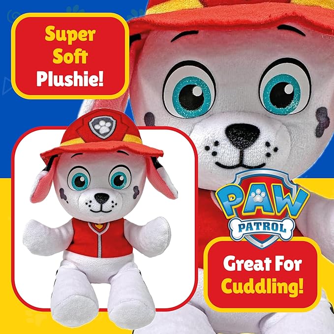 TY - Paw Patrol Collection, Marshall, All the Heroes of the Puppy Team in Floppy Version, Soft Plush to Collect, Gift Idea for Young and Old - 20 cm - T44018
