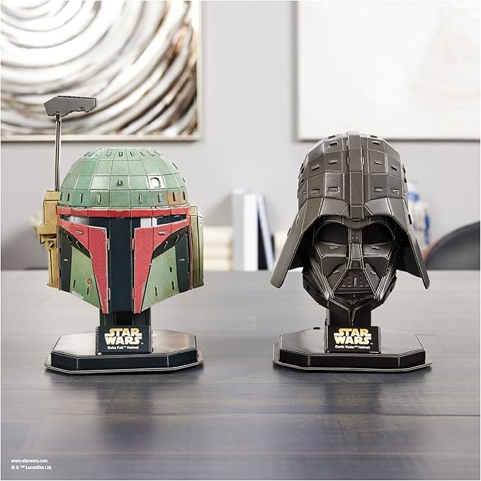 4D Build Star Wars Darth Vader Cardstock 3D Model Kit, Star Wars Gifts, Toys Desk Décor for Fans & Collectors, Adults & Teens 12+