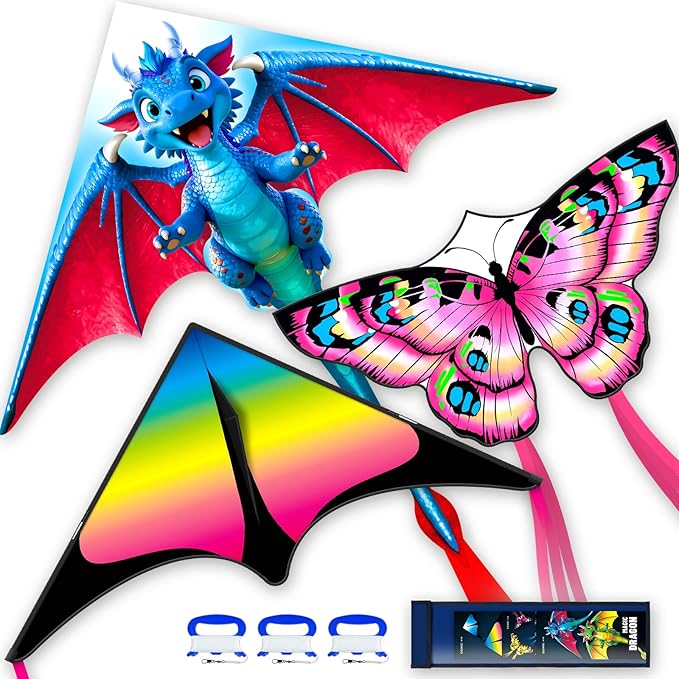 Kite for Ages 8-12, Easy to Fly and Assemble Rocket Kites for Beginner, Single Line String Professional Kites for Beach and Outdoor Activity