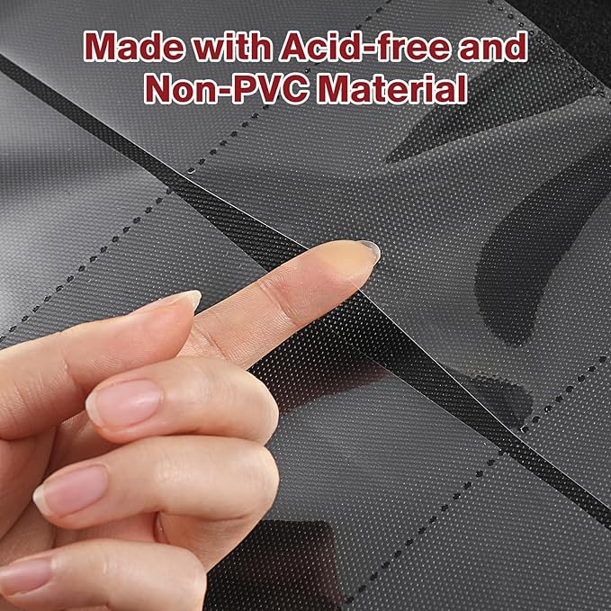 Toploader Binder, Holds 160 Toploaders, 100 Toploaders INCLUDED, 4-Pocket PU Cover Top Loader Binder for 3" x 4" Rigid Toploader, Ringless Double-Sided Toploader Card Binder for TCG, Sport Cards