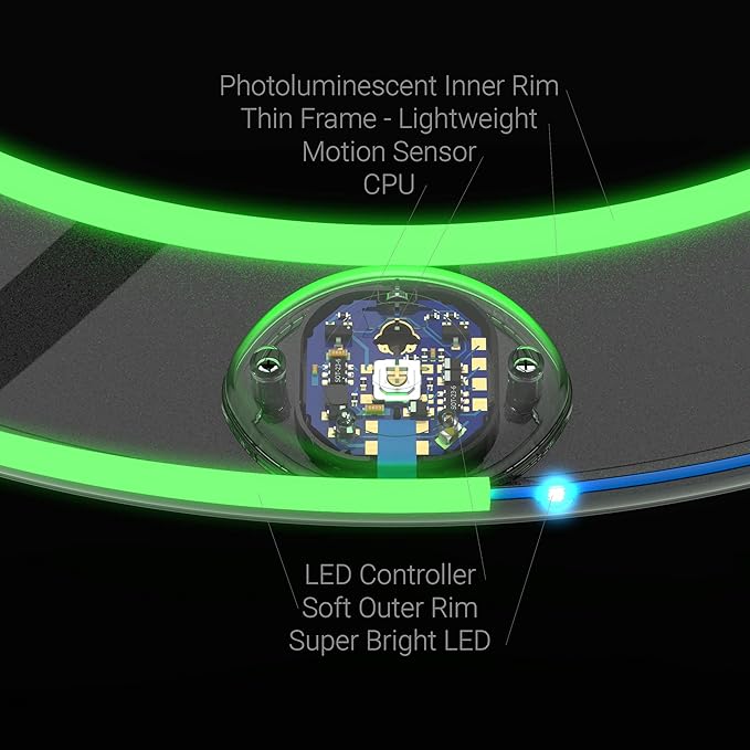 TOSY Flying Ring - 36 RGB Multicolor or 12 Monocolor LEDs, Super Bright, Lost Mode, Auto Light Up, Valentine Easter Gift for Kid/Teen/Boy/Girl, Safe, Waterproof, Pool/Beach/Camping Toy