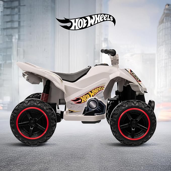Voyager - Hot Wheels - 12V ATV Ride On Toy, Fun and Exciting Ride for Kids, Stylish Design for Imaginative Play