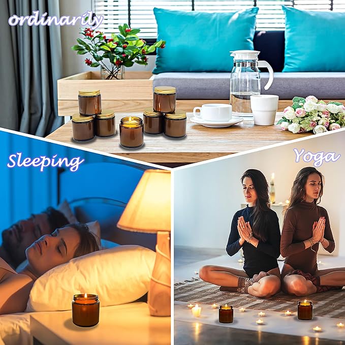 24 Pcs 4 Oz Mini Soy Candles,Rose Sandalwood Scented Candles Set,Bulk Aromatherapy Candle,Suitable as Gifts or Souvenirs for Occasions Such as Birthdays and Weddings.