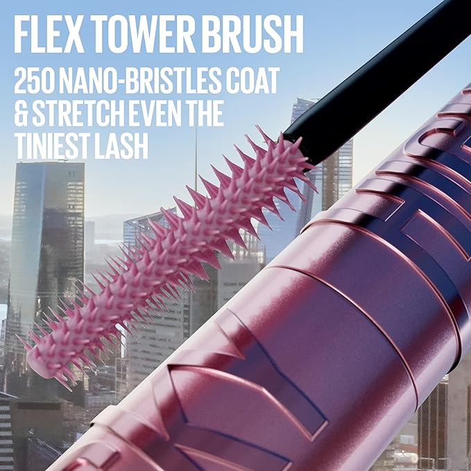 Maybelline Lash Sensational Sky High Washable Mascara, Volumizing, Lengthening, Defining, Curling, Multiplying, Buildable Mascara Make Up Formula, Green Altitude, 1 Count