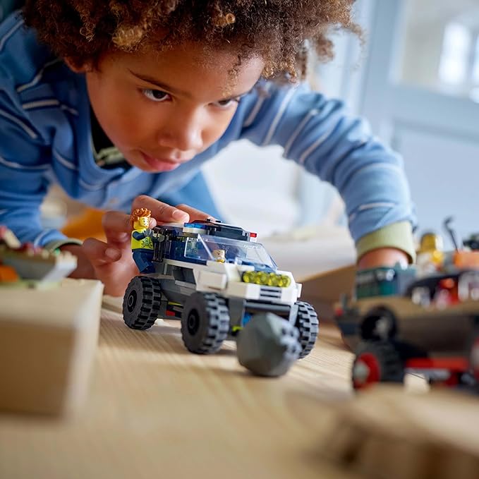 Lego tbd-60449 New title: LEGO City Off-Road Police Chase Action Set – Police SUV, Crook Pickup, Quad Bike & Drone | Kids Construction Toy - 60449