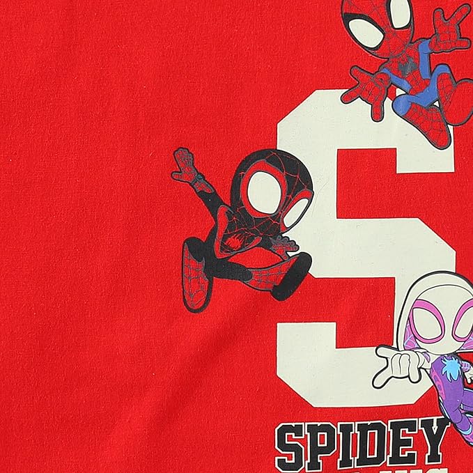 Marvel Spidey and His Amazing Friends Boys 3 Piece Tank Top T-Shirt and Shorts Set for Toddler and Big Kids