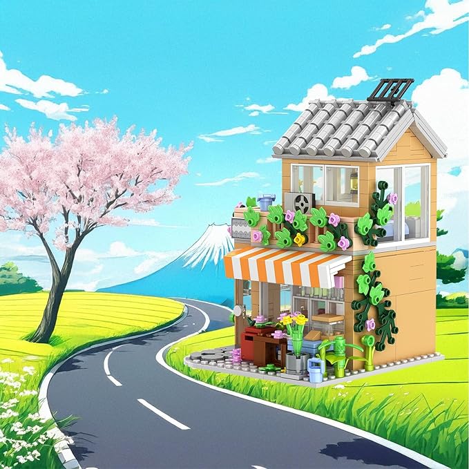 FANTASY&Co. Guesthouse Building Blocks Set - 730PCS, Creative Playset for Kids6+, STEM Educational Toy, Compatible with Lego