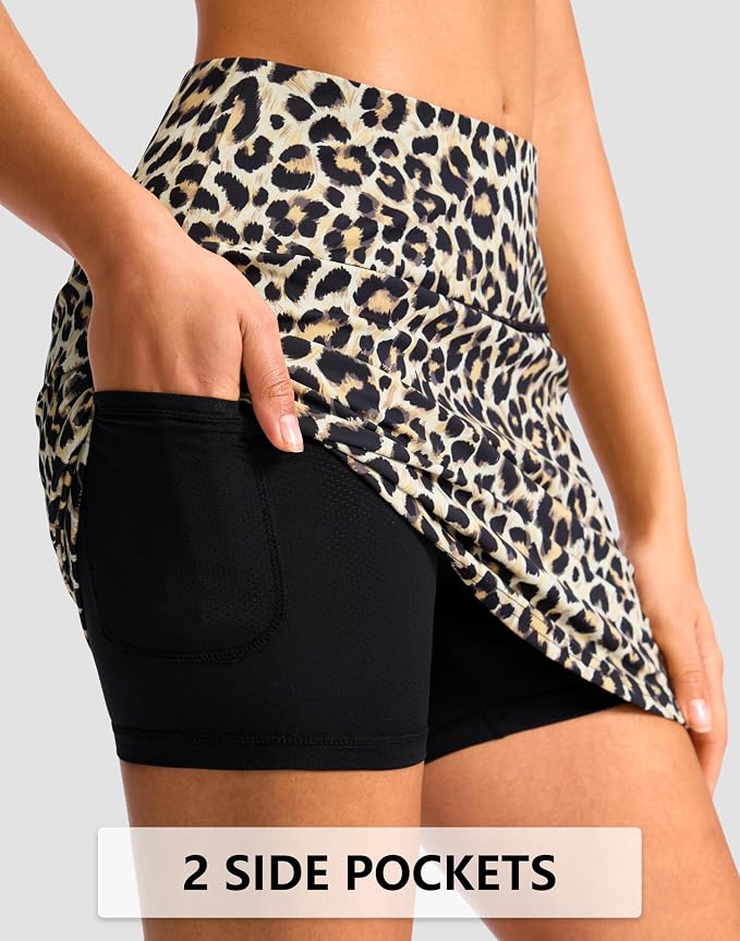 G Gradual 16"/18" Skorts for Women Golf Skirt with 2 Pockets Summer Casual | Built-In Shorts, High Waist, Soft 4-Way Stretch, Breathable Mesh Liner, Tennis Pickleball Athletic Wear, Easy To Match