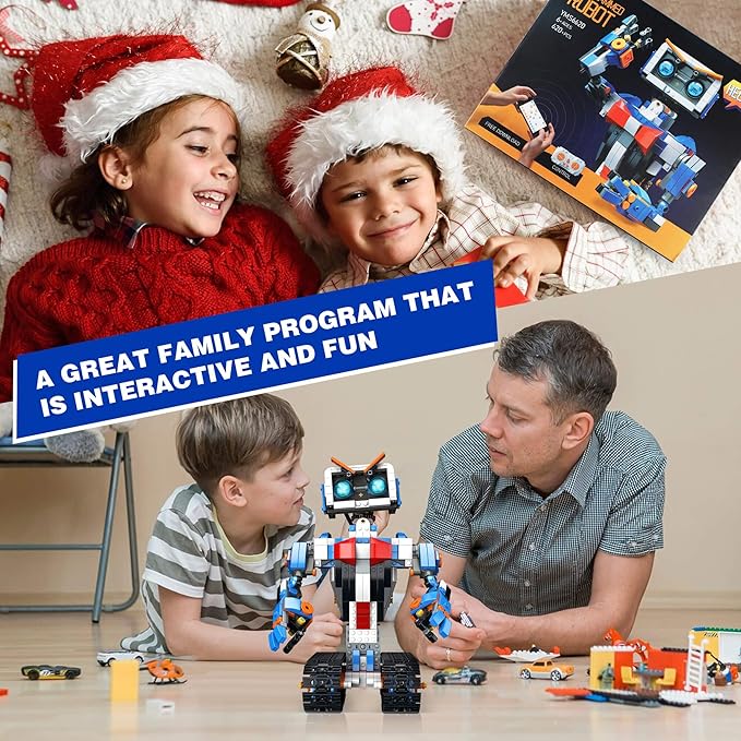 Robot Robotics for Kids Ages 8-12 Boys Girls with App & Remote Control, stem Toys for Boys Age 8-12, Build Your Own Robot STEM Building Sets Toys, Birthday (623 PCS)