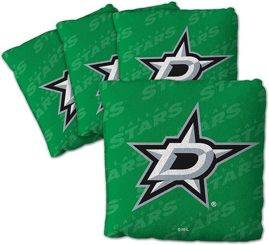 YouTheFan Officially-Licensed NHL Set of 4 Cornhole Bags - All Weather Regulation 6” x 6” Size - 16oz Weight - Designed in USA