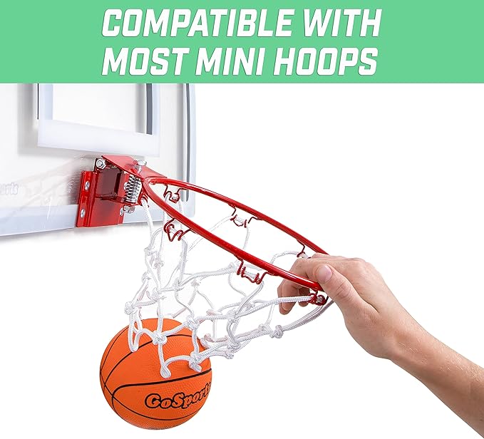 GoSports 7 Inch Mini Basketball 3 Pack with Premium Pump - Perfect for Mini Hoops or Training