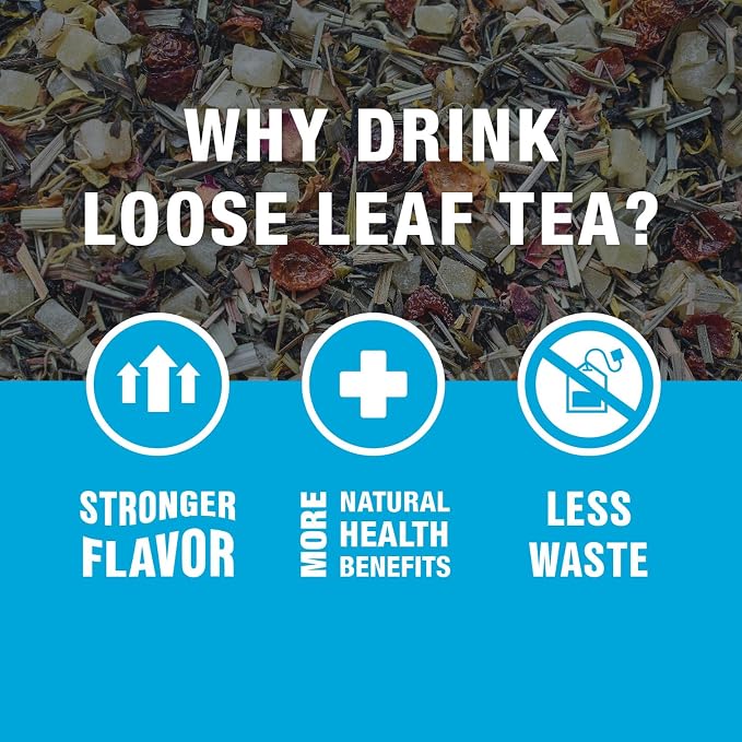 Tiesta Tea - Cantaloupe Cascade Tea, Loose Leaf, Fresh Melon White Tea, Premium Low Caffeine Tea Blend, Make Hot or Iced & Up to 25 Cups, 2.5 oz Resealable Pouch