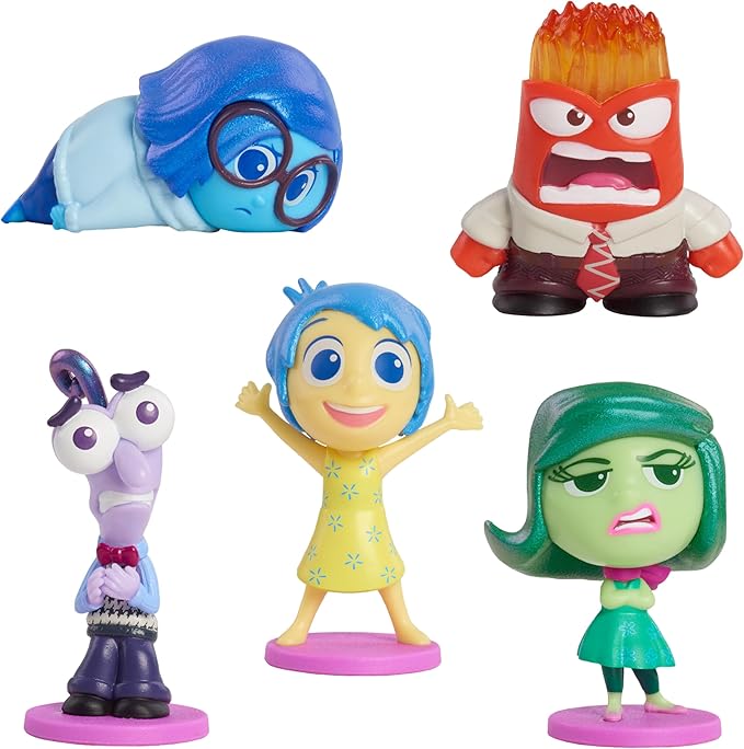 Disney and Pixar Inside Out 2 All the Feels Figure Set, Easter Basket Fillers, Gifts, Presents, Kids Toys for Ages 3 Up by Just Play