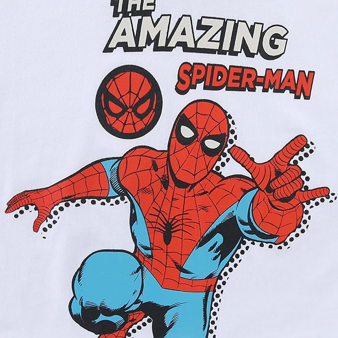 Marvel Spider-Man Boys 2 Piece Short Sleeve T-Shirt and Shorts Set for Toddlers