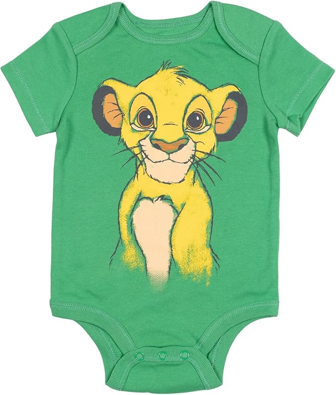 Disney Baby 5 Pack Bodysuits Newborn to Infant Sizes (Newborn - 24 Months)
