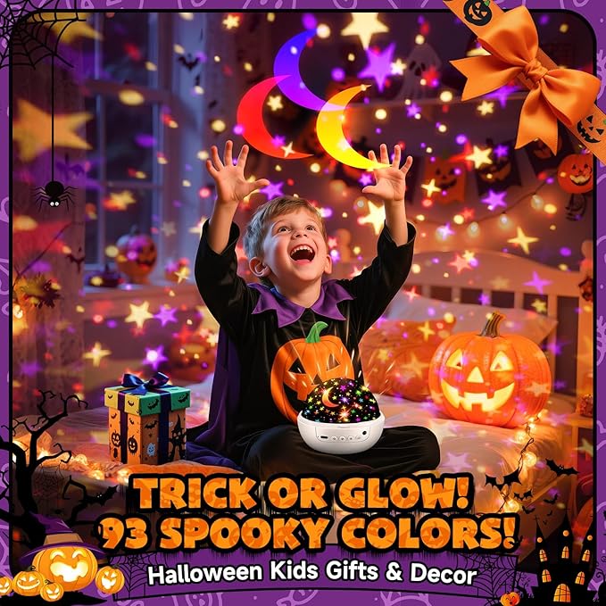 COOLNIGHT Star Projector for Kids, 93 Lighting+3 Films Star Lights for Room, Remote+Dimmable+360° Slient Light Projector for Bedroom, Fun Gifts for 1-4-6-14 Year Old Girl, Cool Toy for Boy (White)