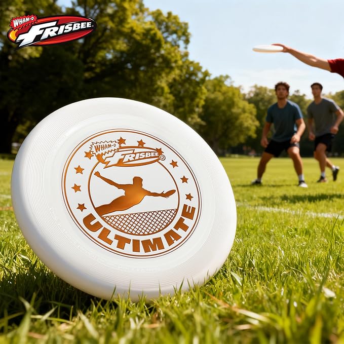 Wham-O Frisbee Official Ultimate 175g Flying Disc, 10.75 Inch, Professional Training Disc for Competition and Outdoor Fun (A(2Pack))