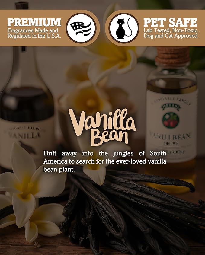 Shortie's Candle Company Vanilla Bean Premium Wax Melts 4 Pack - 12 Oz., Strong & Long Lasting, Non-Toxic - Made with Essential & Natural Oils - Formula 117