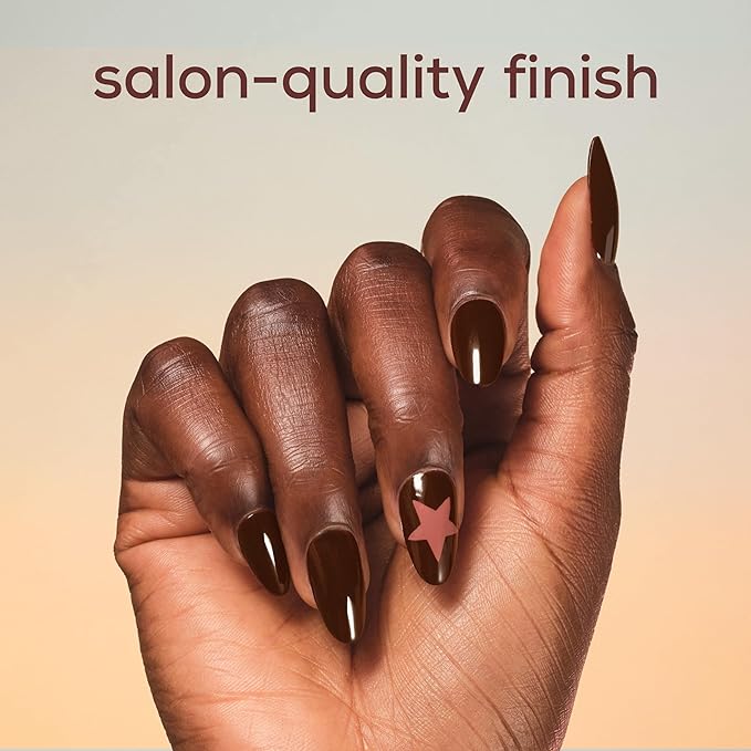 essie Nail Polish, Salon-Quality Brown Nail Polish, Boho Rodeo, Vegan, Fringes & Saddles, 0.46 fl oz