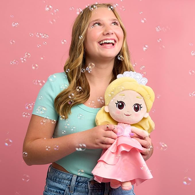 WICKED Universal Small 14-inch Plush Glinda Doll, Amazon Exclusive, Easter Basket Fillers, Gifts, Presents, Toy for Fans, Collectors, Teens, Girls, Kids, Ages 3 and Up