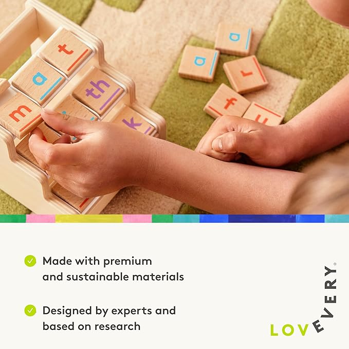 Lovevery Reading Skill Set, Learn to Read for Kindergarten and 1st Grade, Fun Phonics Games and Books, Part 2