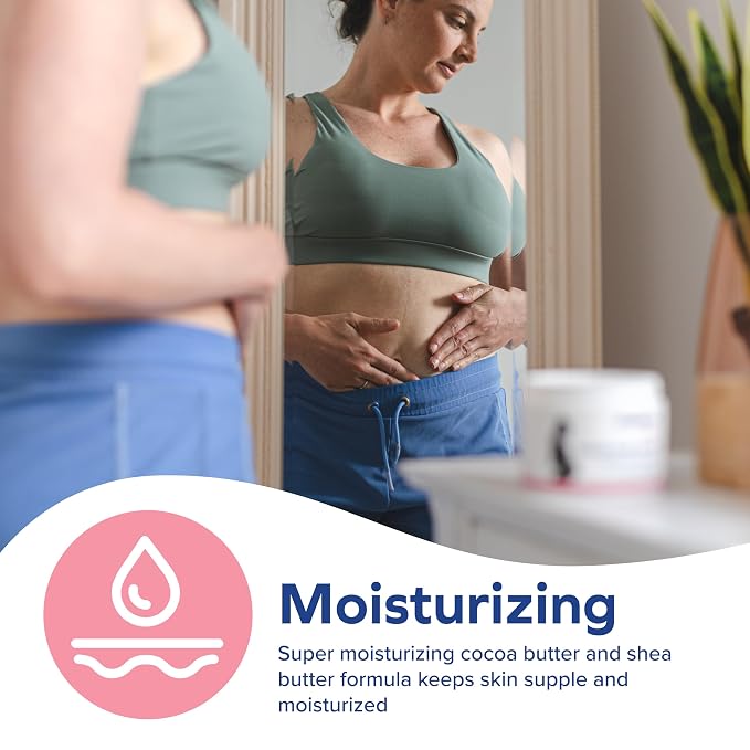 Dr. Talbot's Mom Stretch Mark Cream for Pregnancy and Postpartum - Made With Shea Butter, Vitamin E, Aloe Vera and Cocoa Butter - 8 oz