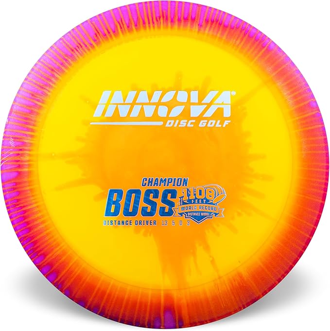 Innova I-Dye Champion Boss Max Distance Disc Golf Driver - Colors and Designs Will Vary