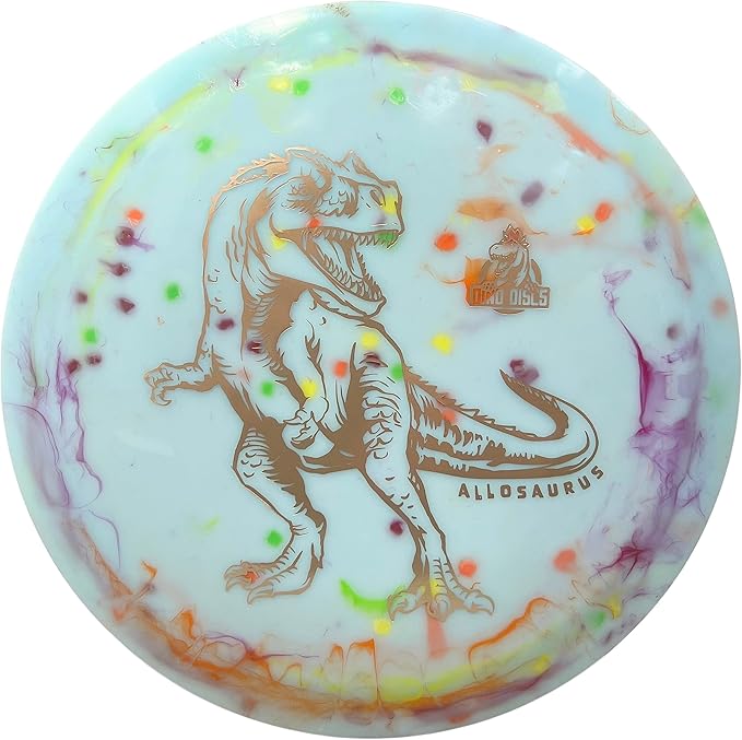 Allosaurus Disc Golf Distance Driver for Children and Novice Players | Ultra Lightweight | Made by Dino Discs