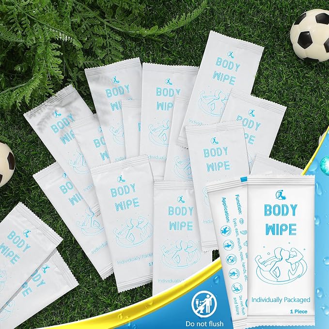 Timgle 200 Pcs Acidified Travel Deodorant Wipes for Women & Men Variety Pack Mini Hypoallergenic Face and Body Wipes Disposable Individually Wrapped Cleansing for Travel Gym