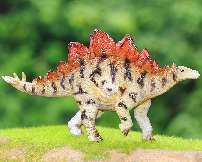 Gemini&Genius Stegosaurus Dinosaur Toy for Kids, Dinosaur Action Figure, Party Supplies, Dino Collection Toy, Play Display, Gift, Room Decoration for Kids and Dino Lovers