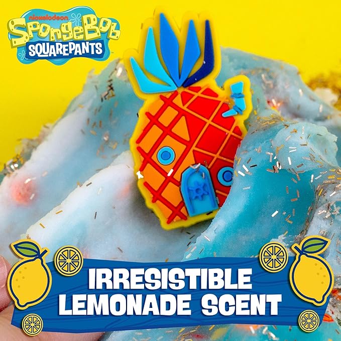 Spongebob Squarepants™ Kelp Shake SLIMYGLOOP Mix’EMS, Lemonade-Scented Cloud Slime with Mix-Ins