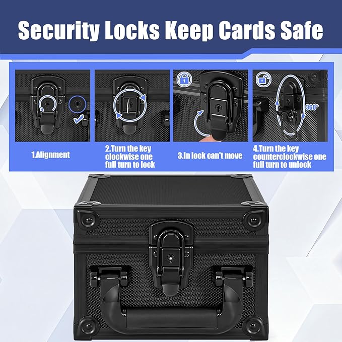 Toploader Storage Box for 3" x 4" 35pt Rigid Card，Top Loader Cards Hard Carrying Case ，Sports Card Storage Boxes for Trading Cards, Top Loaders Holder (Holds 180+ Toploaders)
