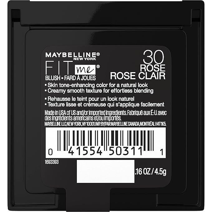 Maybelline New York Fit Me Blush, Rose, 0.16 Ounce