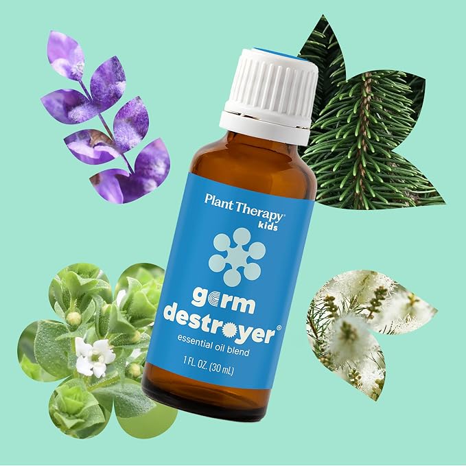 Plant Therapy Kids Destroyer Essential Oil Blend 30 mL (1 oz) 100% Pure, Undiluted, Natural Aromatherapy, Guard from Illness, Immune Support Blend for Kids