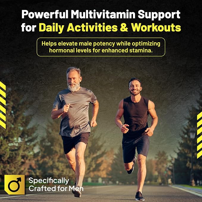 Goliath Labs Men's Gym Performance Booster Capsules [60 Veg Capsules/Bottle] Natural Strength Gainer Pills for - Supports Muscle Growth and Energy - Multivitamin Health Supplements for Athletes