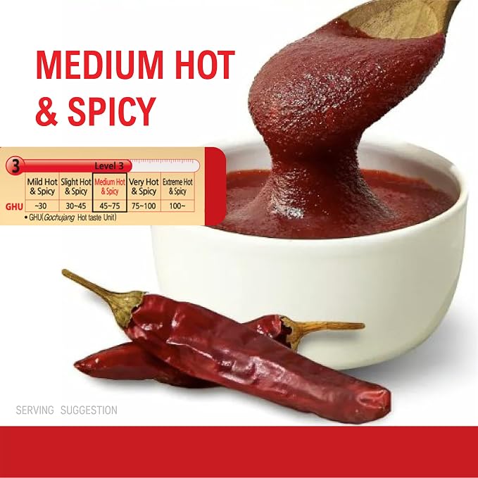 CJ Haechandle Hot Pepper Paste 500g Korean Spicy Red Chile Paste 1.1 lb., Gochujang, 17.63 Ounce