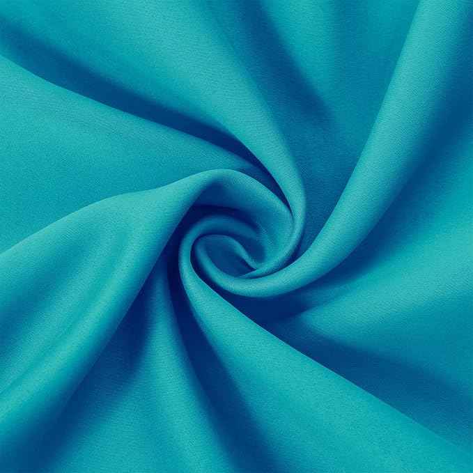 LEMOMO Teal/Turquoise Kids Blackout Curtains for Bedroom/52 X 84 Inch/Set of 2 Panels Thermal Insulated Living Room Curtains