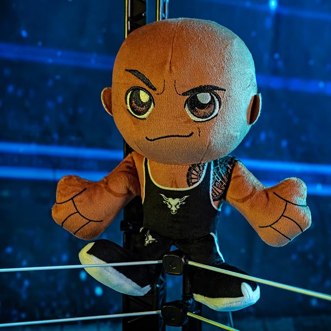 Bleacher Creatures WWE The Rock 8" Kuricha Plush - Soft Chibi Inspired Wrestling Legend