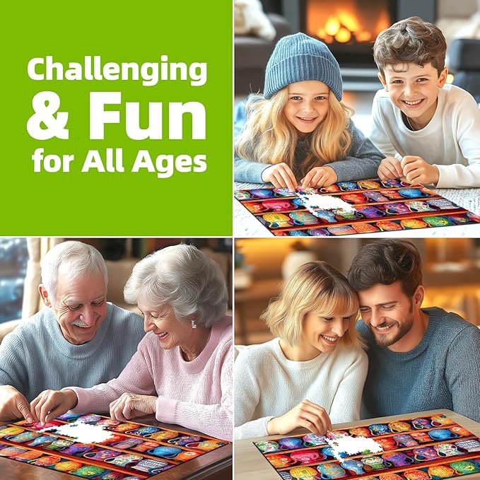 1000 Piece Jigsaw Puzzle for Adults - Colorful Floral & Geometric Vase Collection - Unique & Challenging Puzzle (27.5x19.7 Inches) for Relaxation, Home Decor & Family Fun