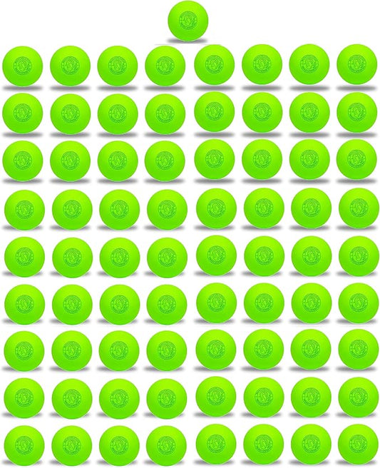 Signature Lacrosse Ball Set - Packs of 2, 4, 8, 12, and 100 - No Chemical Smell Massage Balls, Myofascial Release Tools, Back Roller, Muscle Knot Remover