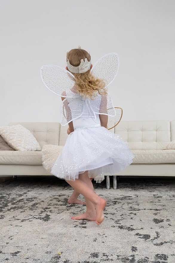 Little Adventures Shimmer Tutu Costume Dress Up - Machine Washable Girl Pretend Play and Party Outfit for Ages 3-8
