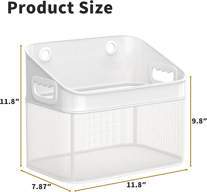 Mesh Baby Bath Toy Storage, ‎Large Capacity and Quick Drying Baby Toy Storage for Bath, Multi-use Net Bags Make Baby Bath Toy Organizer Easy, 2 Pack