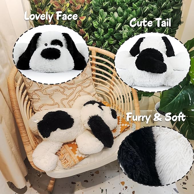 Floppy Stuffed Dog Puppy Plush Toy, Huggable Beagle Labrador Retriever Stuffed Animal Dogs for Kids Girls Boys Baby Birthday Bedtime Gift, 20 inches