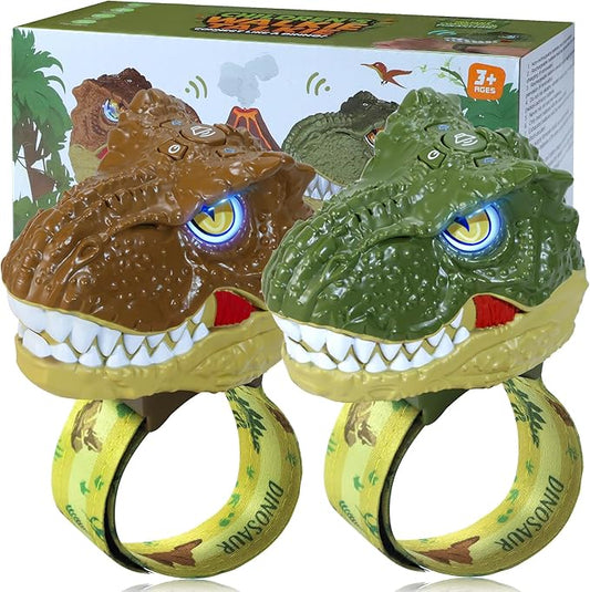Vvinca Walkie Talkies for Kids 2 Pack Dinosaur - Toys for Boys Age 3-5 5-7 8-12 T-Rex Adjustable Strap Long Range Clear Sound Dino Walkie Talkie Outdoor Camping Christmas Birthday Gifts Toddlers